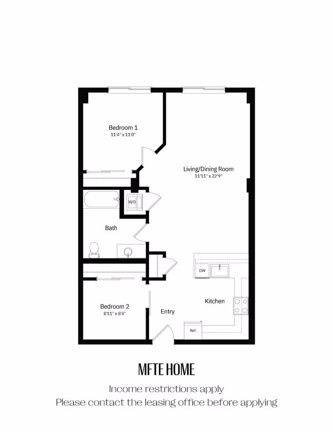 2x1 A MFTE 228 floor plan
